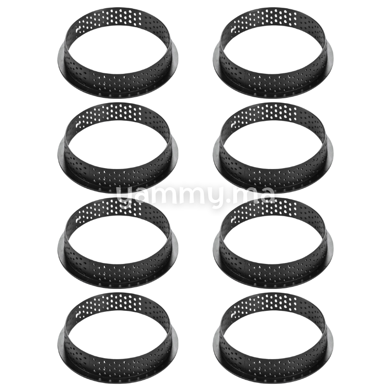 Kit Moule Silicone 8 Tartelettes 70mm Fève de Cacao - Silikomart