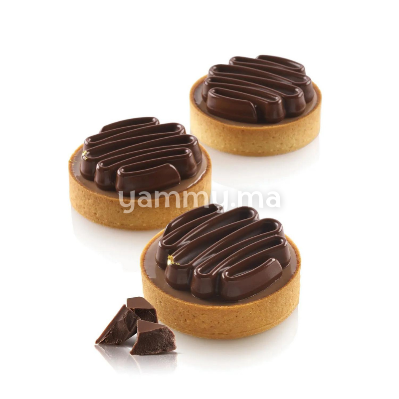 Kit Moule Silicone 8 Tartelettes Ø 80mm Saint Honoré - Silikomart