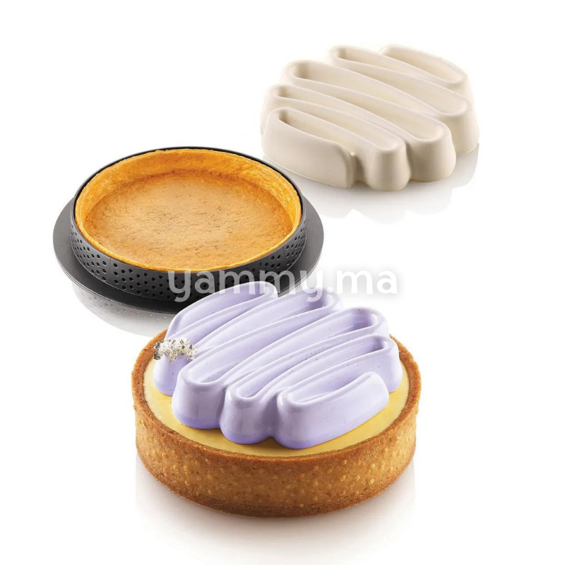 Kit Moule Silicone 8 Tartelettes Ø 80mm Saint Honoré - Silikomart