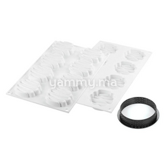 Kit Moule Silicone 8 Tartelettes Ø 80mm Saint Honoré - Silikomart