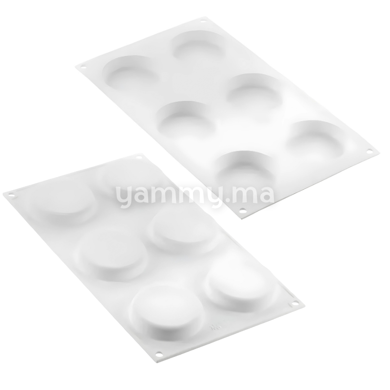 Kit Moule Silicone 6 Tartelettes 70mm Classique - Silikomart