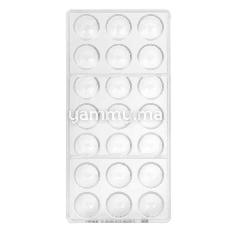 Moule Chocolat en Polycarbonate Cône Facette "CW12056" 14.5gr - Chocolate World