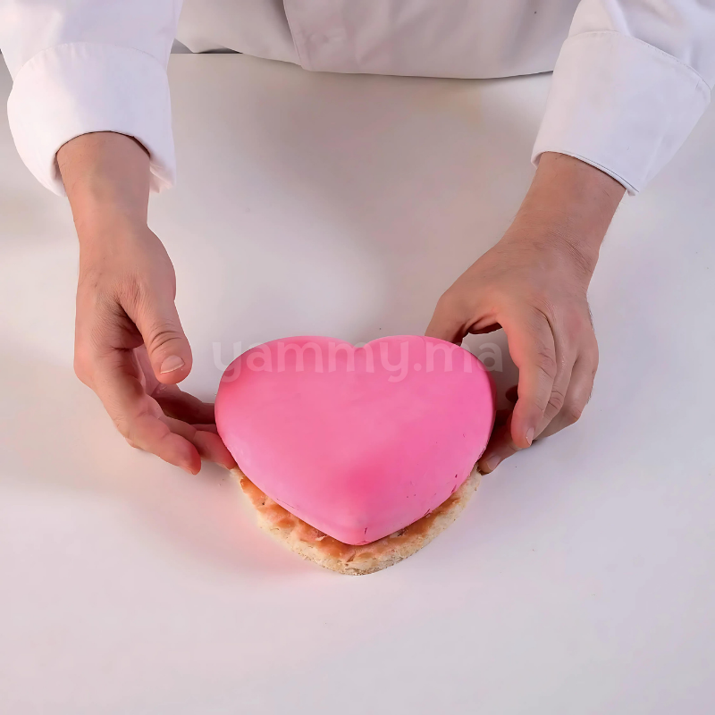 Moule Silicone Coeur 3D Ti Amo 1000 + Cutter - Silikomart