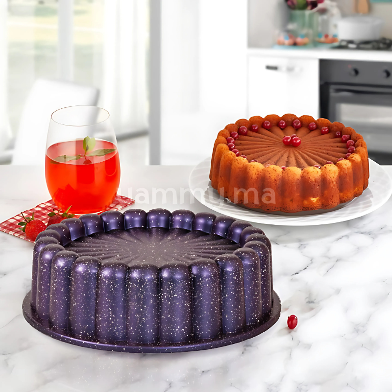 Moule à Gâteaux en Granite 26cm "Tart" Violet - Taç