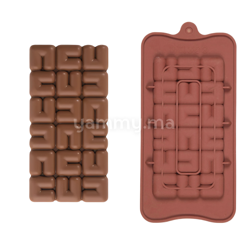 Moule Silicone Tablettes de Chocolat Ola