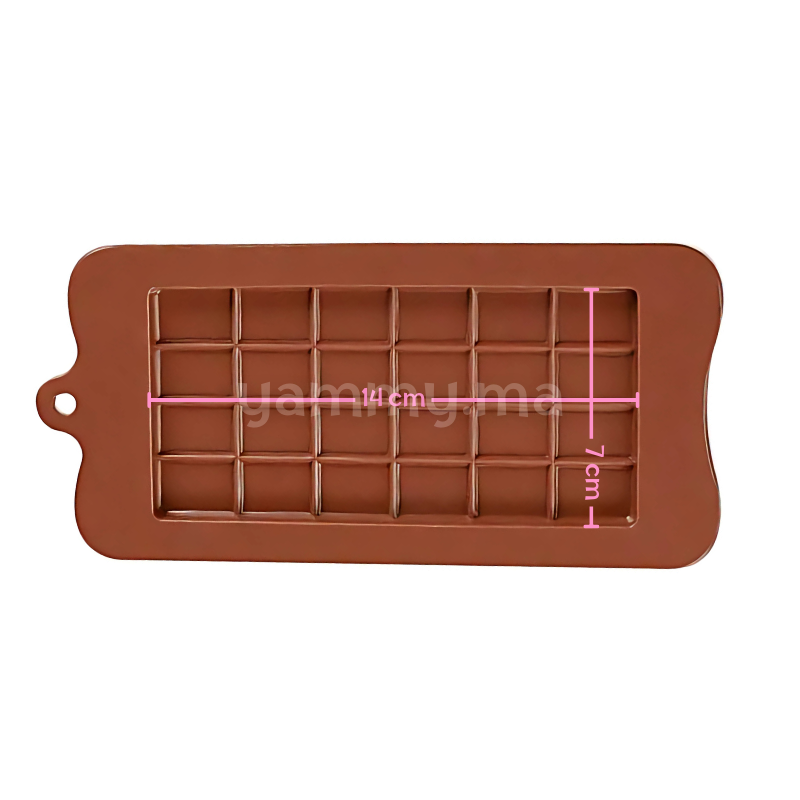 Moule Silicone Tablette de Chocolat 24 Rectangles