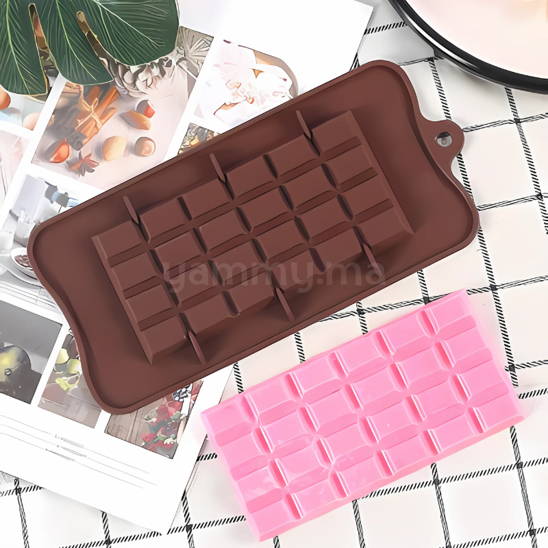 Moule Silicone Tablette de Chocolat 24 Rectangles