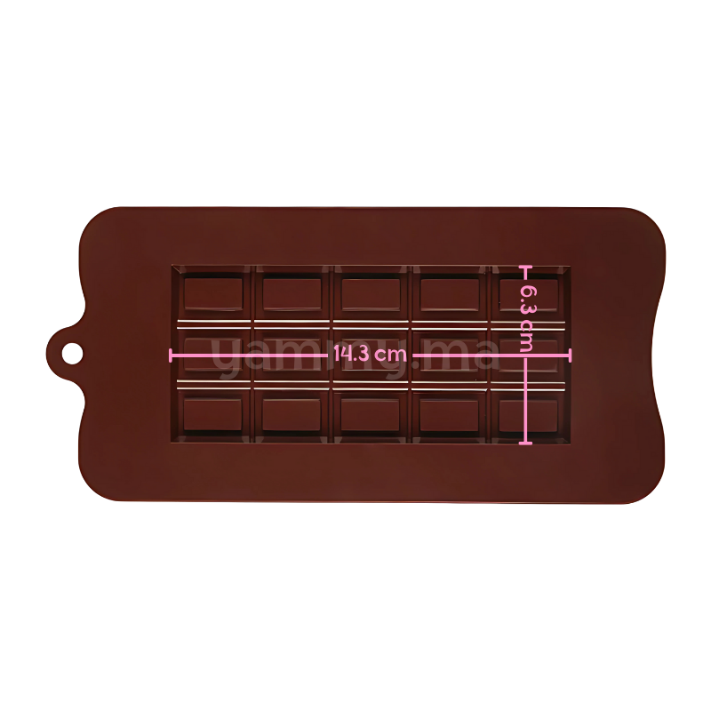 Moule Silicone Tablette de Chocolat 15 Rectangles