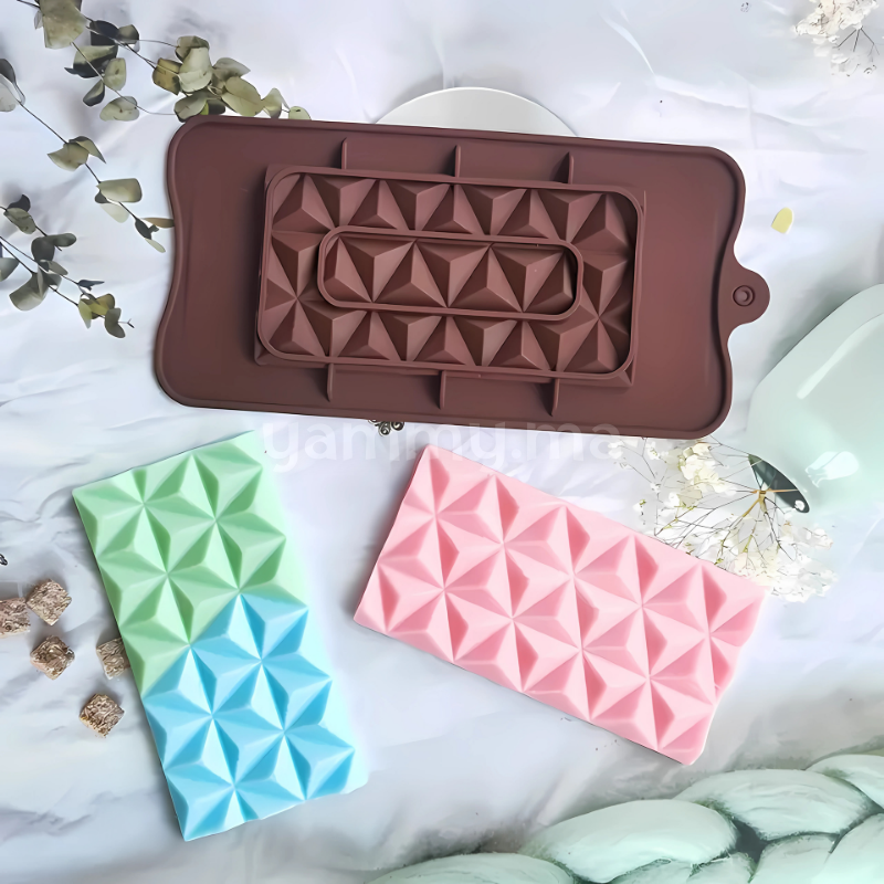 Moule Silicone Tablette de Chocolat Etoiles