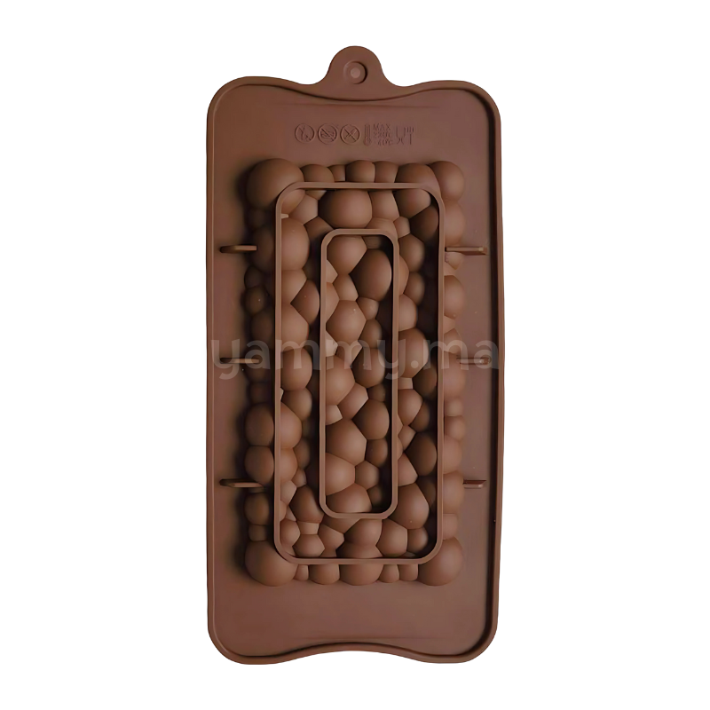 Moule Silicone Tablette de Chocolat Pétillant