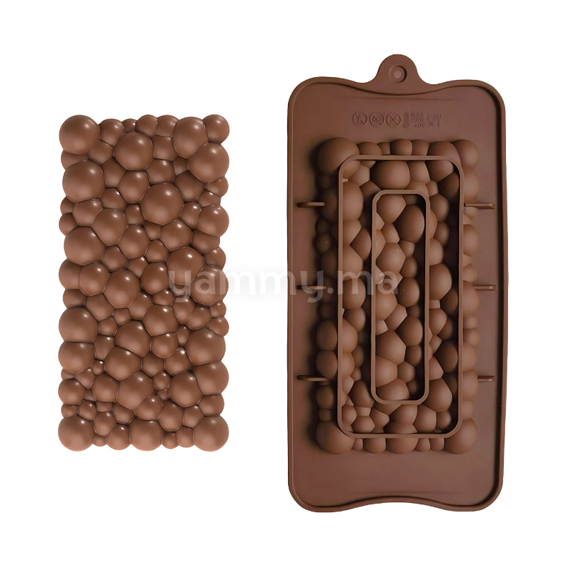 Moule Silicone Tablette de Chocolat Pétillant