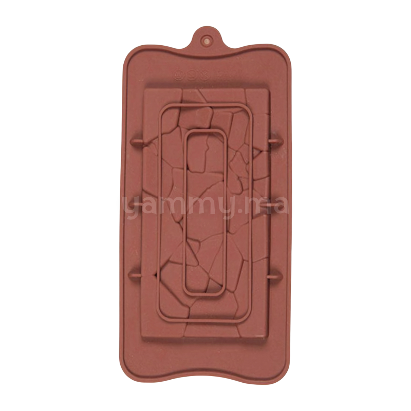 Moule Silicone Tablette de Chocolat Écrasement