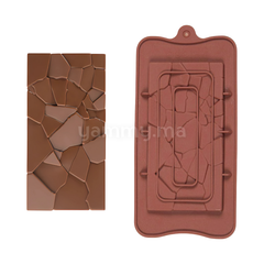 Moule Silicone Tablette de Chocolat Écrasement