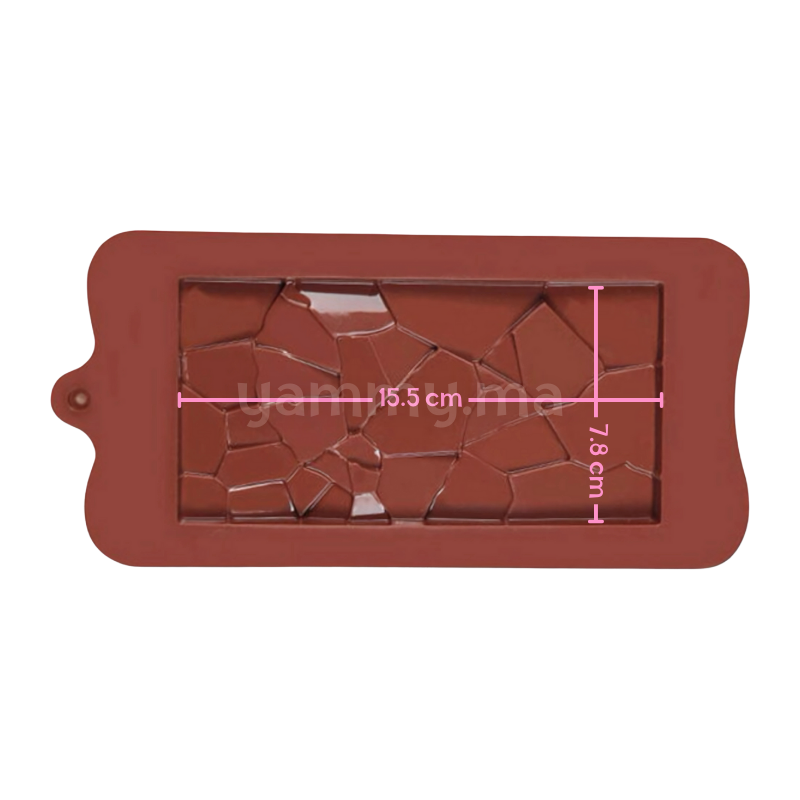 Moule Silicone Tablette de Chocolat Écrasement