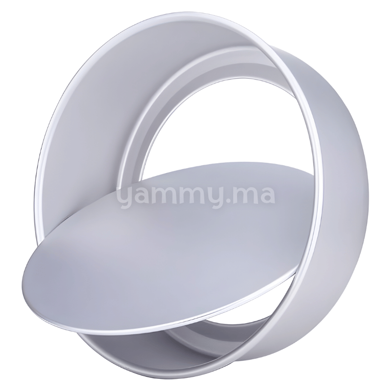 Moule Rond Extra Profond Amovible 27 / H10 cm en Aluminium