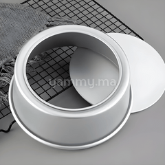 Moule Rond Extra Profond Amovible 22.5 / H10 cm en Aluminium