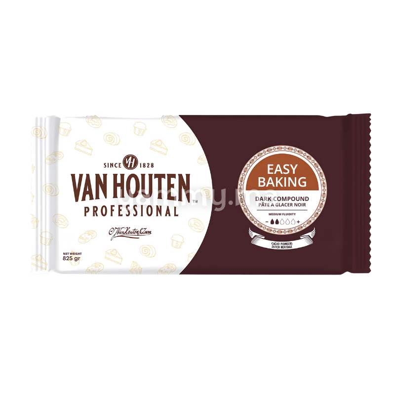 Pâte à Glacer Noir 825 gr - Van Houten