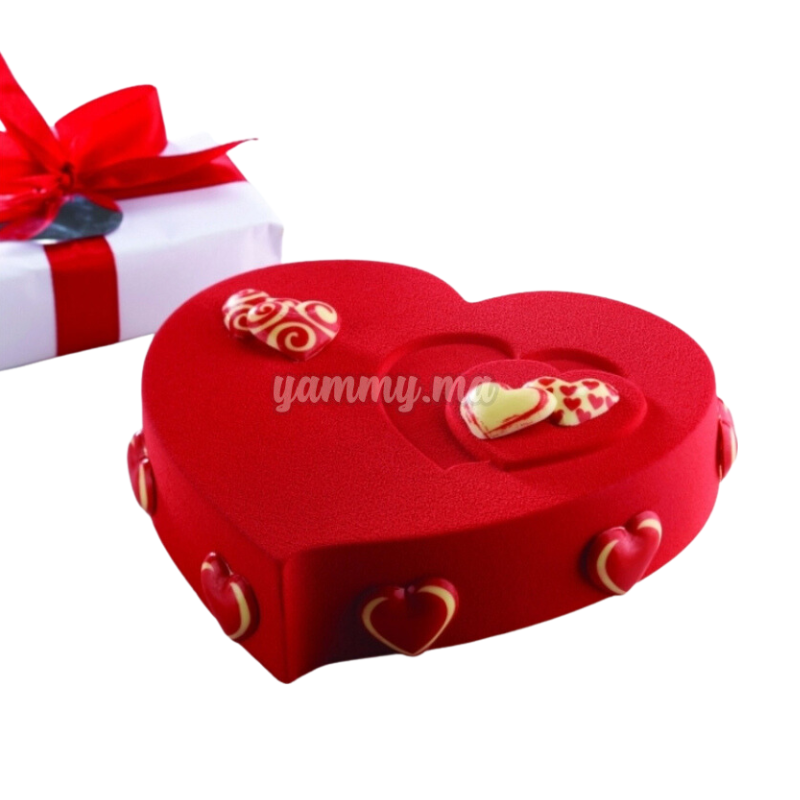 Moule Thermoformé à Gâteau Glacé Coeur 20 cm "KT13" - Pavoni