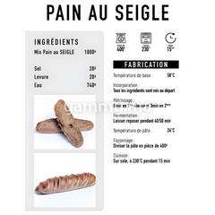 Pain de Seigle Noir 1 kg repack - Grands Moulins de Paris