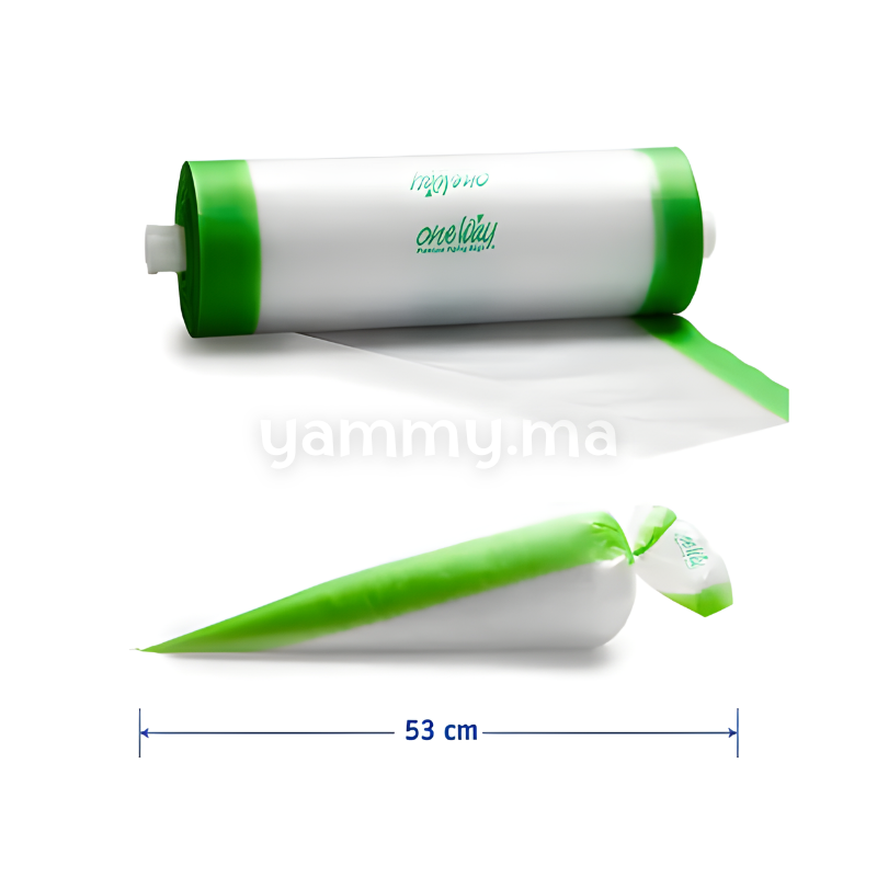 Poches à Douille Jetable L 53x28cm Masterline Vert 100pcs - One Way