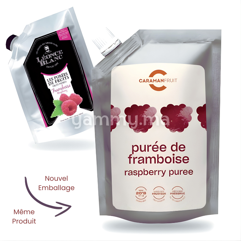 Purée de Framboise 1 kg - Caraman Fruit