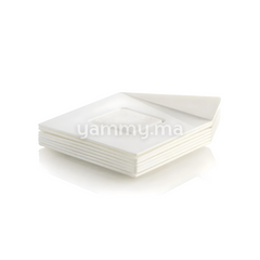 SET. 25 Languettes Blancs Carrés 83X83 mm - Silikomart