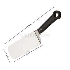 Spatule  Coudée Lisse Anneau 34 x 7.5 cm en Inox - Lacor 60435