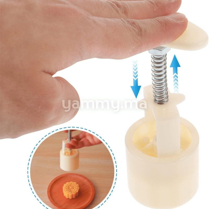 Set. 6 Tampons à Biscuits Rond 4.5 Cm M2