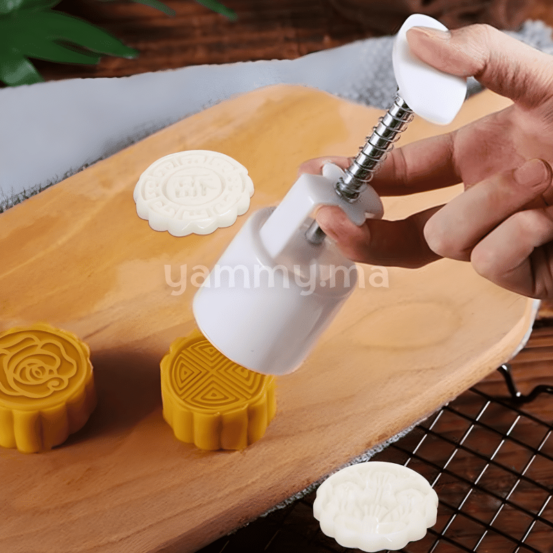 Set. 6 Tampons à Biscuits Rond 4.5 Cm M5