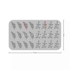 Moule Silicone 24 Feuilles Eden 47 x 27 cm
