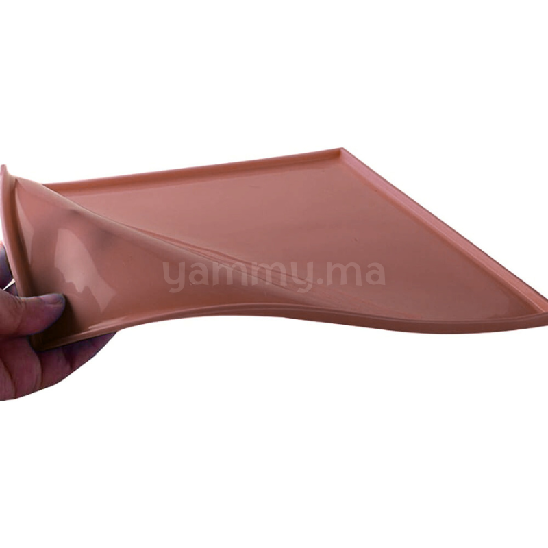 Tapis Génoise en Silicone Marron 30 x 25 cm