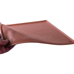 Tapis Génoise en Silicone Marron 30 x 25 cm