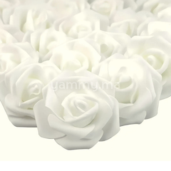 Roses Artificielles Bieges en Mousse
