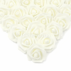 Roses Artificielles Bieges en Mousse