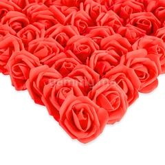 Roses Artificielles Rouges en Mousse