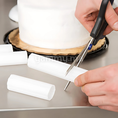 SET.4 Tiges Support Gâteau en Plastique 15 cm