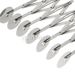 Rouleau et Bicyclette Multicoupe Simple 7 Roulettes en Inox