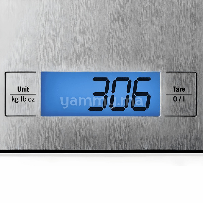 Balance de Cuisine Electronique en Inox 5Kg - Lamacom BE0501