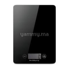 Balance de Cuisine en Verre Noir 5kg