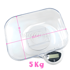 Balance de Cuisine Electronique avec Bol Rectangulaire 5 Kg - Lamacon