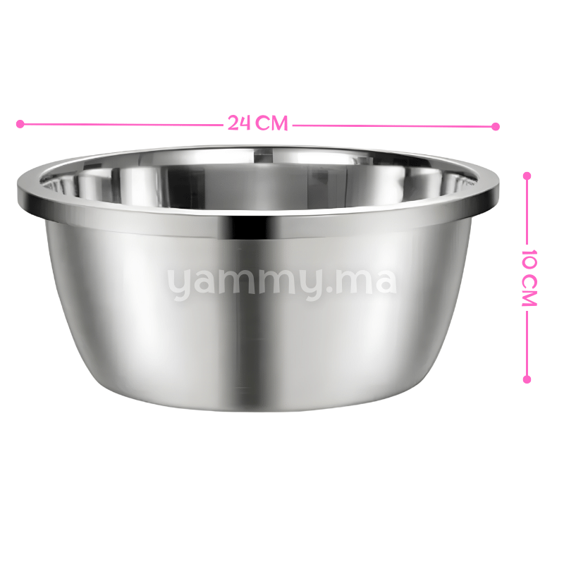 Bassine de Cuisine en Inox 24cm