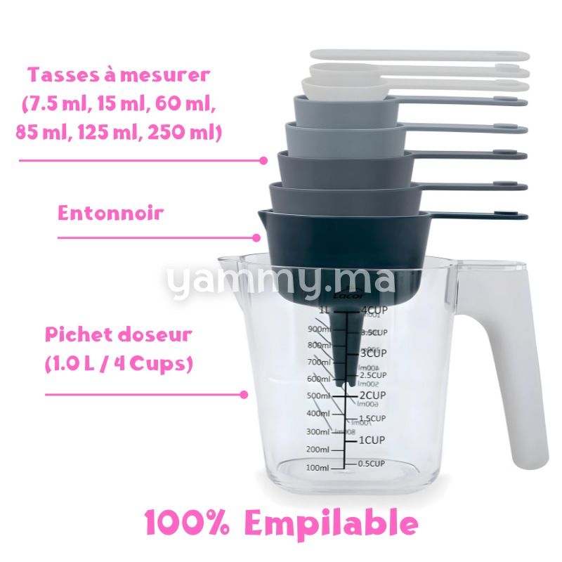 SET. 9 Ustensiles de Mesure - Lacor 62740