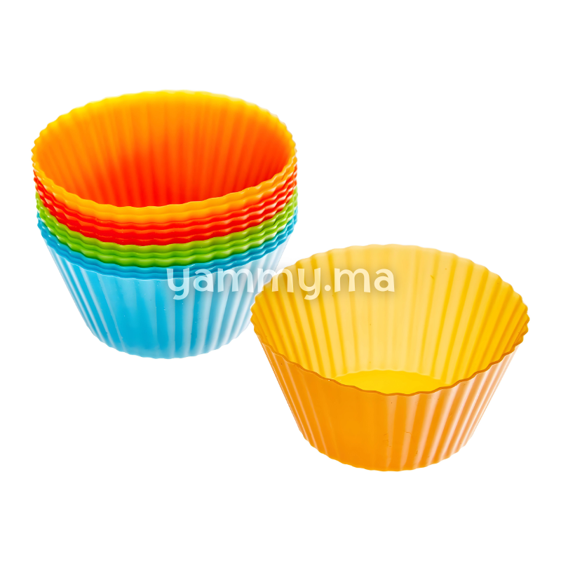 SET. 12 Moules et Caissettes en Silicone à Muffin - Lacor 66745