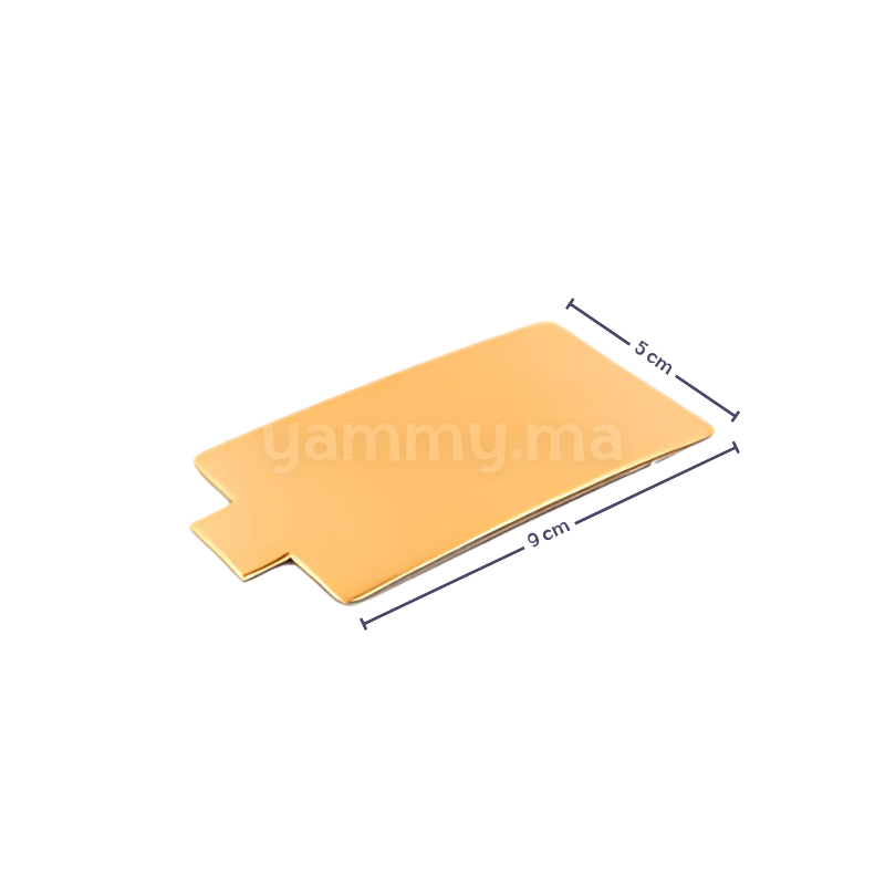 Languette Or Rectangle 5x9 cm (x50)