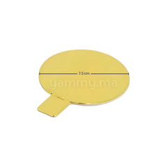 Languette Or Rond 7.5 cm (x50)