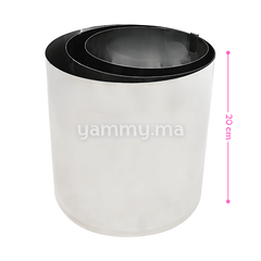 SET. 3 Moules Inox Rond 15.5/17/19 x H 20 cm