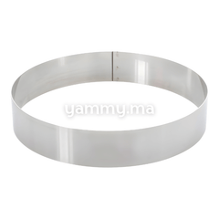 Cercle à Pâtisserie en Inox 25 x h 4 cm