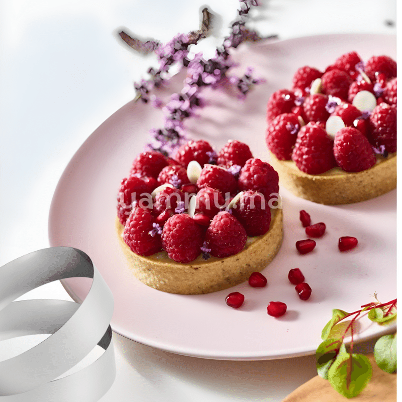 SET. 6 Cercles à Pâtisserie en Inox 6cm / haut 2cm