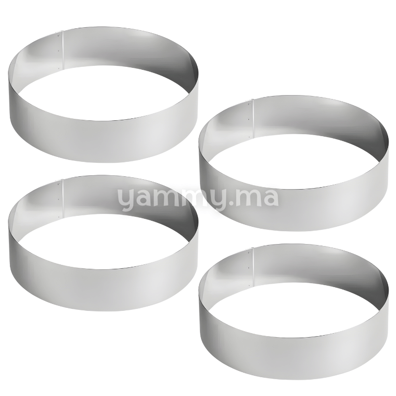 Cercle à Pâtisserie en Inox 8cm / haut 2cm