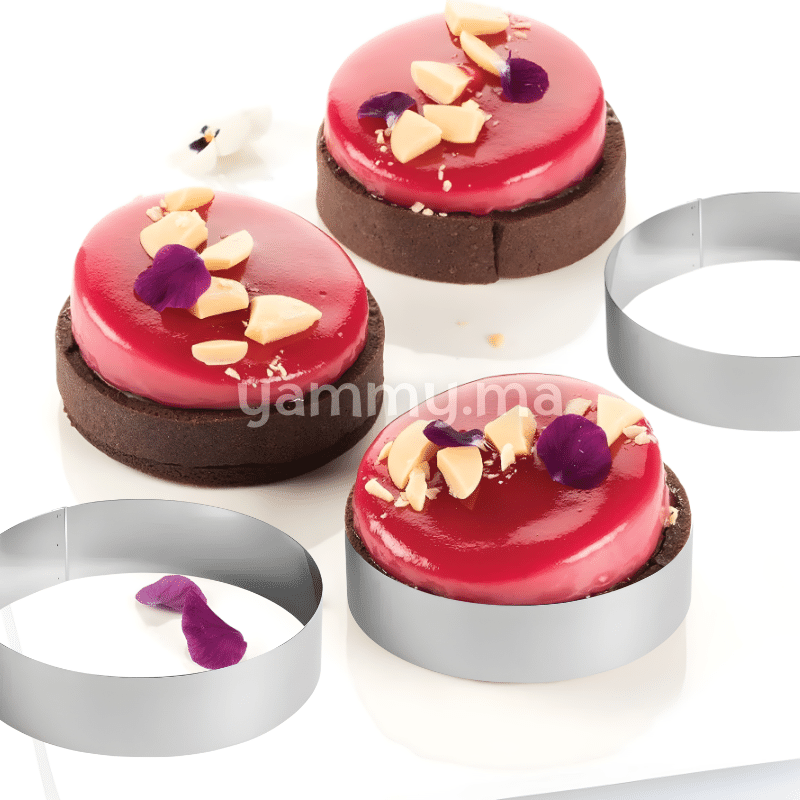 Cercle à Pâtisserie en Inox 8cm / haut 2cm